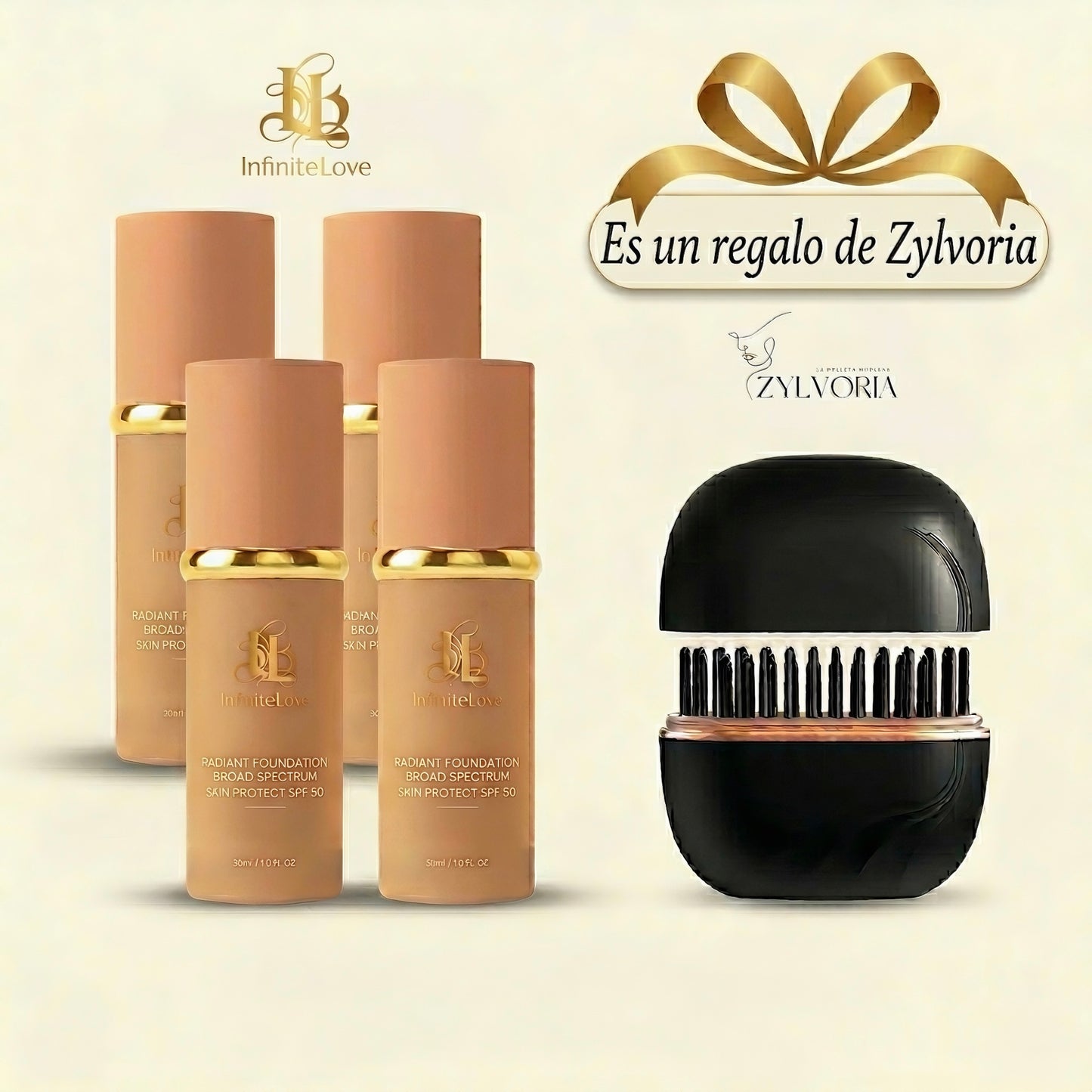 Base de Maquillaje Antiedad con SPF 50 – Se Adapta a tu Tono de Piel