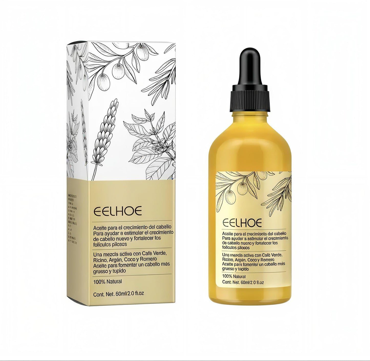Veganic™ - Aceite Natural para el Crecimiento del Cabello
