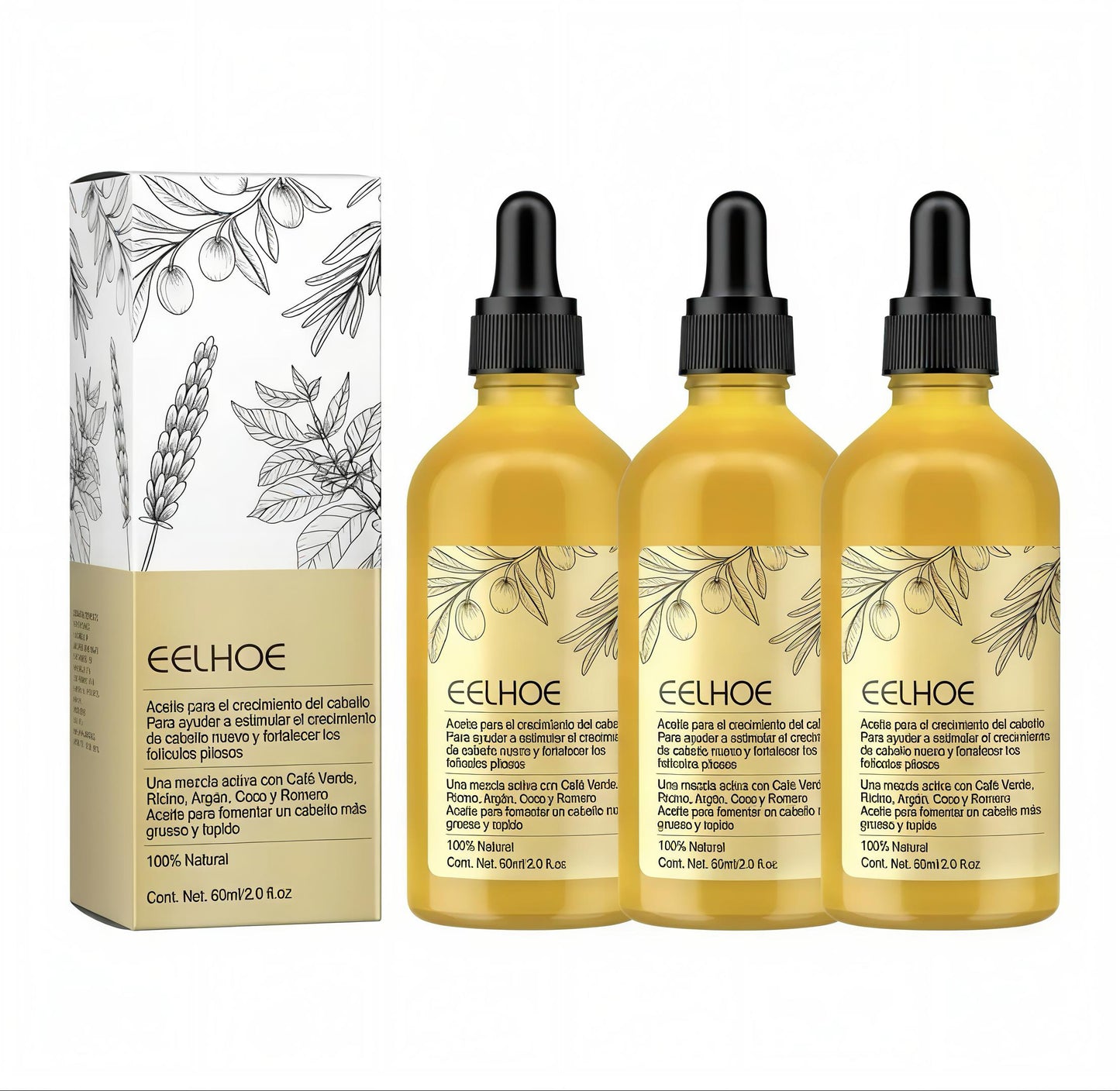 Veganic™ - Aceite Natural para el Crecimiento del Cabello