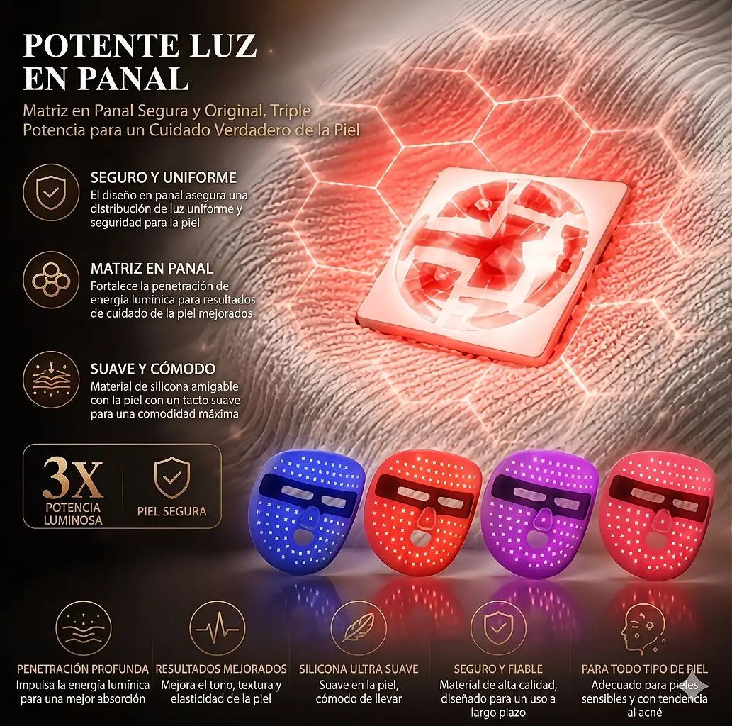 Máscara LED de Fototerapia Zylvoria
