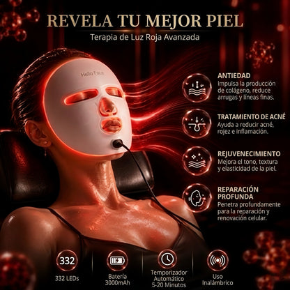 Máscara LED de Fototerapia Zylvoria